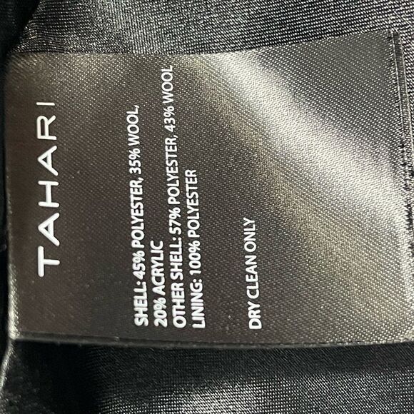 Tahari Lurex Plaid Bucle Coat - Picture 5 of 6